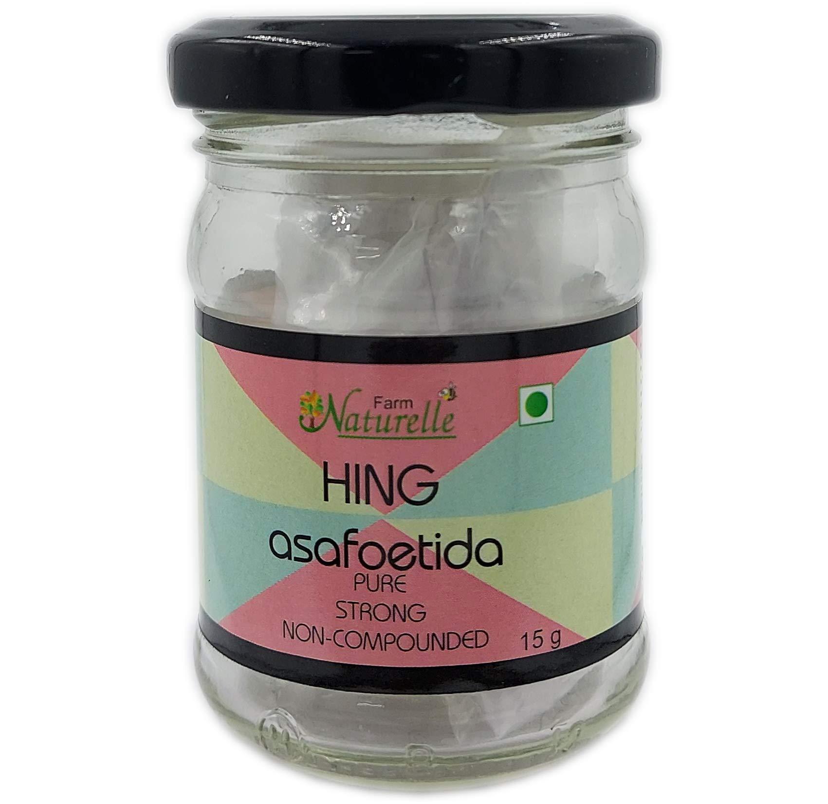 Farm Naturelle Farm Naturelle-Strongest Aromatic Hing (Asafoetida from Kazakhthan)-100% Pure and Natural Heeng (15g)