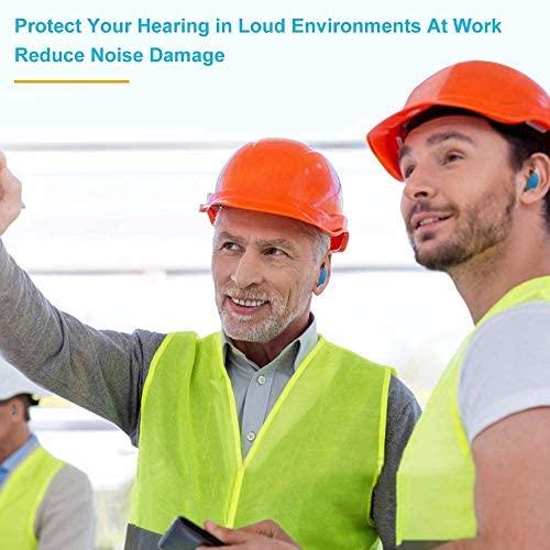 AMAZKER AMAZKER Reusable Silicone Earplugs-6 Pairs Waterproof Noise Cancelling Ear Plugs for Sleeping,Swimming,Snoring,Studying, Concerts,with Clear Carrying Case,Highest Noise Reduction 32dB (NRR)