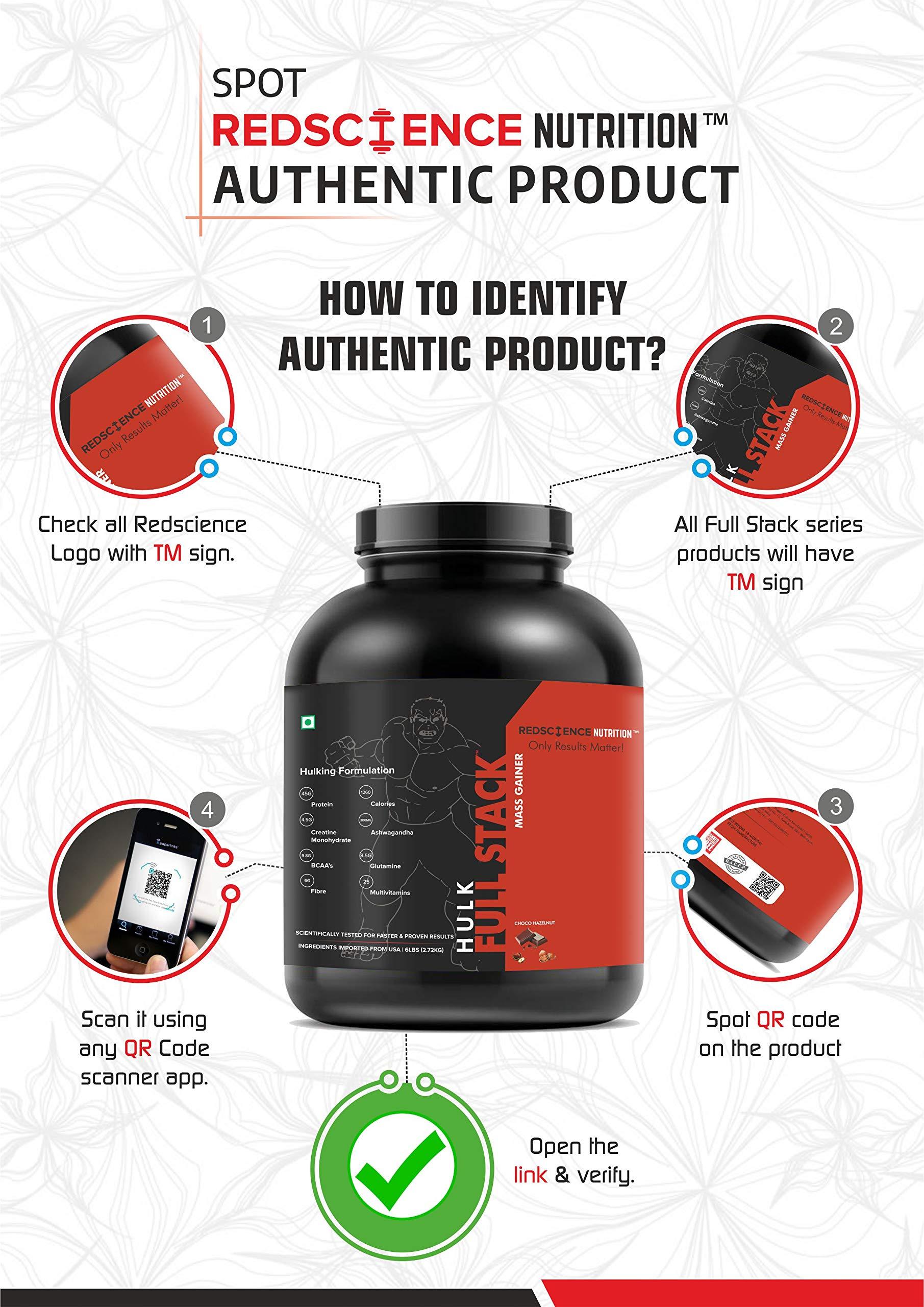 Redscience Nutrition Redscience Nutrition FULL STACK 100% On Whey Protein (With Creatine, Citrulline, Beta-Alanine, Ashwagandha, BCAA, Glutamine & Multivitamins) (Choco Hazelnut)