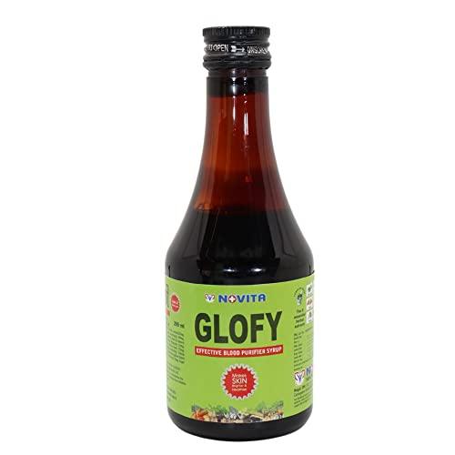 NOVITA Glofy Syrup | Blood Purifier | Blood Purifier Syrup for Glowing Skin | 200 ml