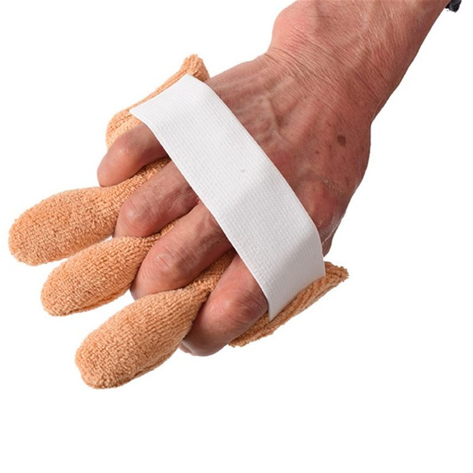 Dioche Cone with Finger Separator, Hand & Finger Aid for Contracture & Skin Breakdown, Comfortable Protection & Finger Separation, Finger Separator Finger Protector Finger Aid Separator Finger(orange)