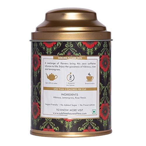 Sublime Inspiring Awe Sublime House of Tea | Flower Fete (50g) | Boosts Immunity and Gut Health, Great For Skin and Hair | Every Tea Lover's Delight