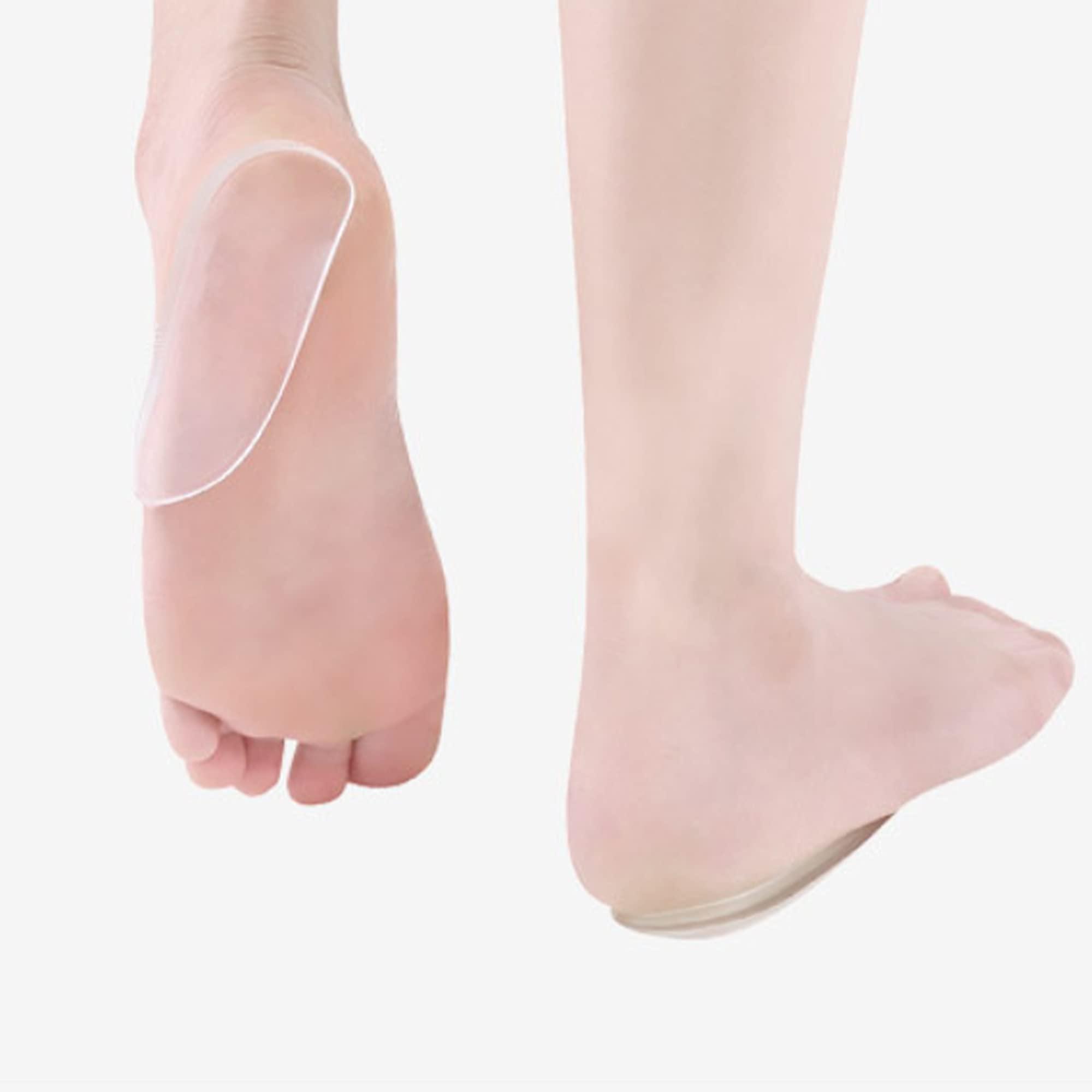 MARS WELLNESS Mars Wellness Medial & Lateral Heel Wedge Silicone 2 Pairs - Universal - Adhesive Shoe Insert for Knock Knee Pain, Bow Legs, Foot Alignment - Pronation, Supination