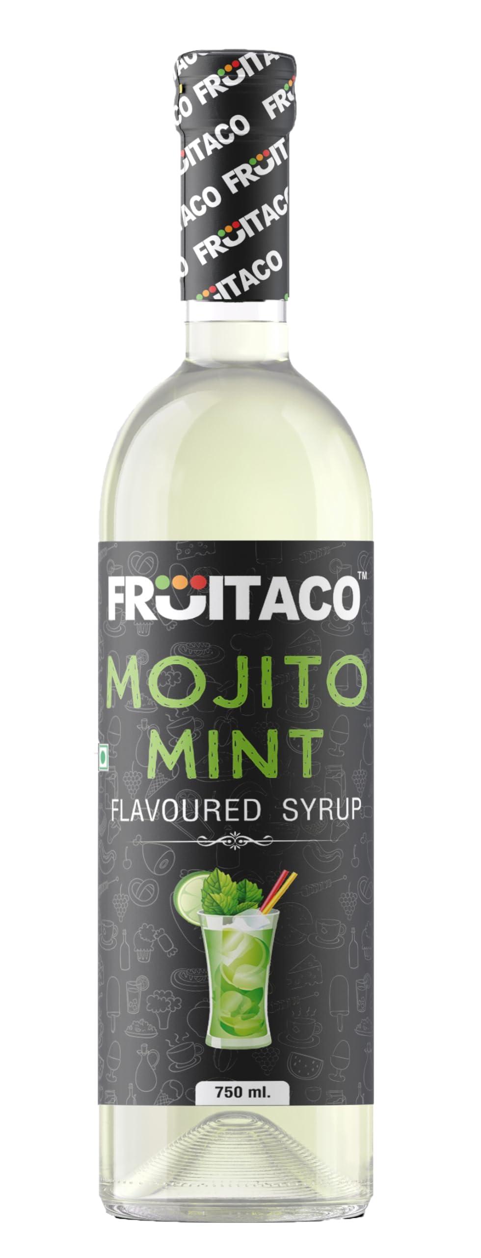 Fruitaco Fruitaco Blue Curacao Grenadine Green Mint Mojito Mint Combo - Elevate Your Cocktails and Mocktails with Bursting Flavors Pack of 4 750ml Each