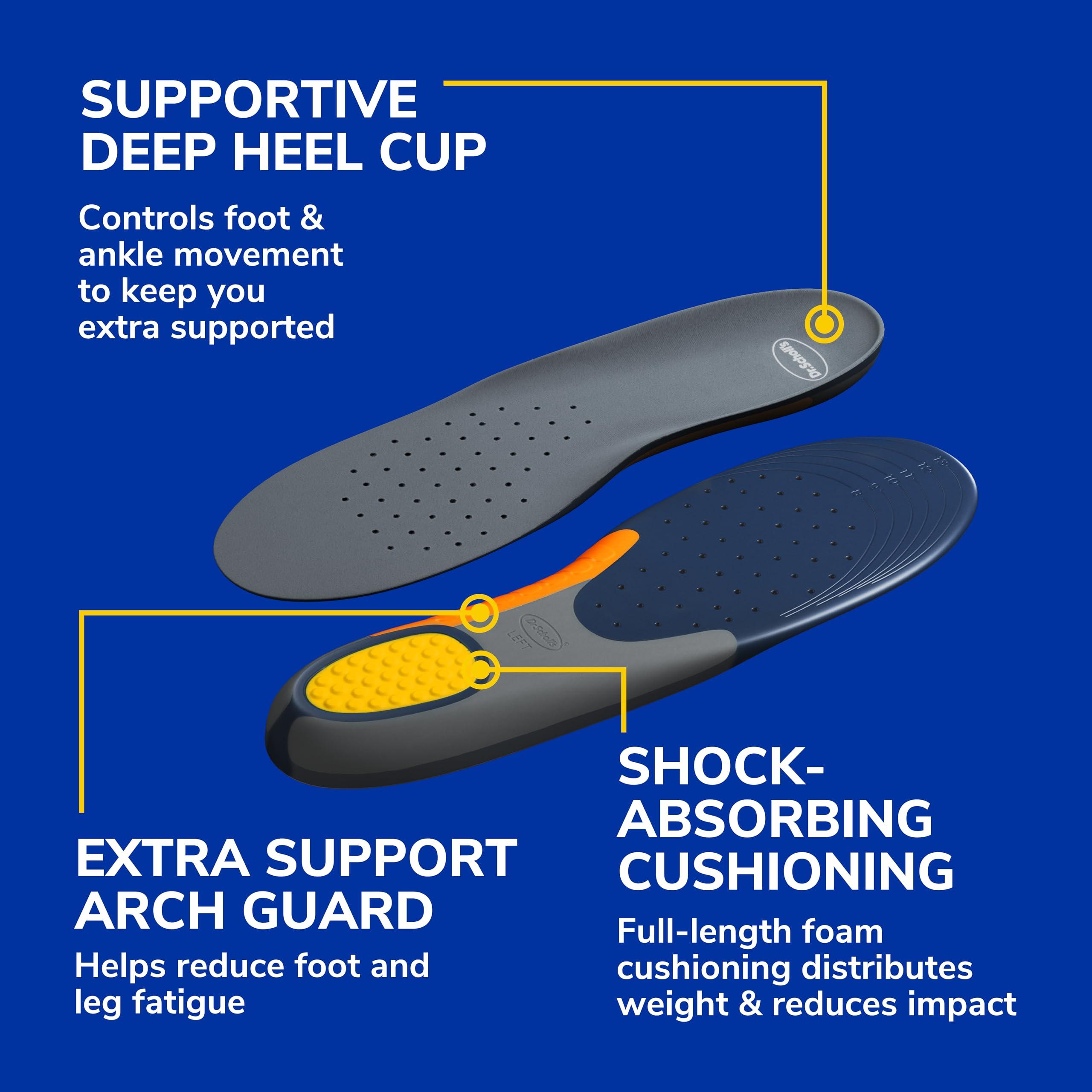 Dr. Scholl\'s Dr. Scholl\'s Pain Relief Orthotics for Heavy Duty Support for Men,Pack of 1 Pair, Size 8-14