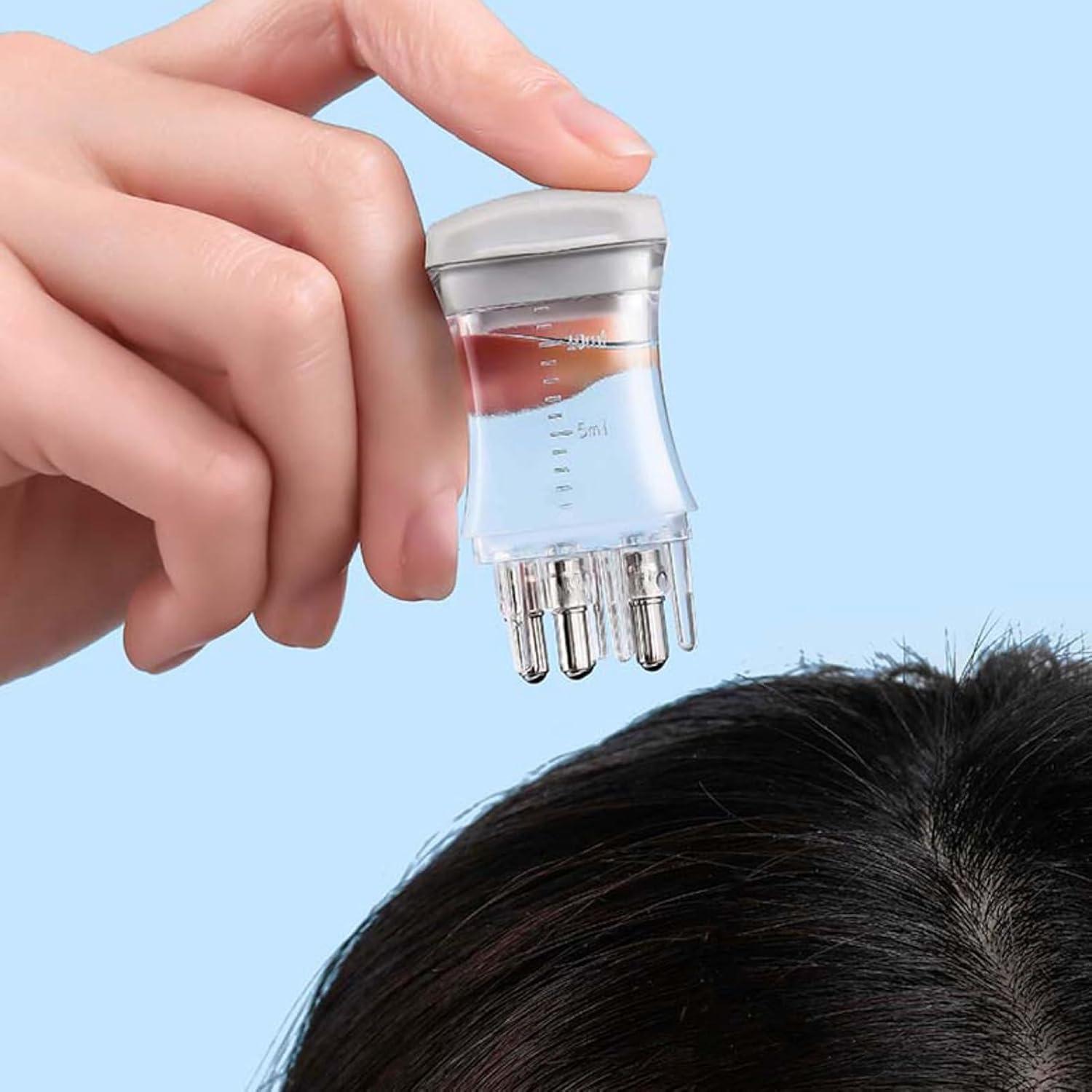 MVPHTY MVPHTY Scalp Oil Applicator| Hair Oiling Applicator And Scalp Massager With Graduated Scale - Portable Hair Oil Dispenser For Scalp Care, Smooth Liquid Discharging Best Head Pain Relief Tool(Set Of 2)