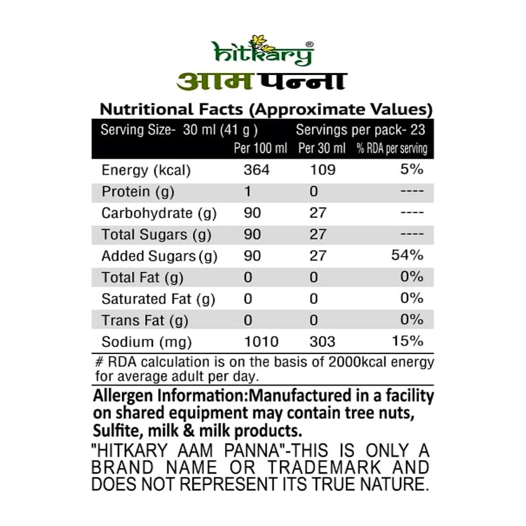 HITKARY HITKARY Aam Panna 700 Ml, Liquid