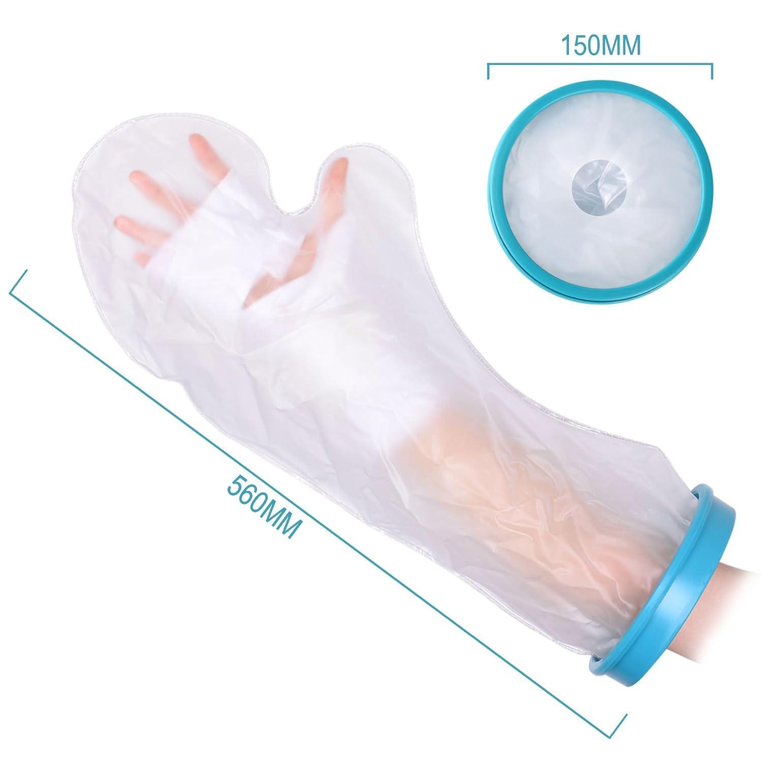 WICHARSH WICHARSH Waterproof Cast Cover Arm, Plaster Cast Hand Cover,Reusable Arm Cast Cover for Shower, Cast Protectors, Dressing Cover for Shower Bath, Hand Protector for Showering, Wrist, Elbow