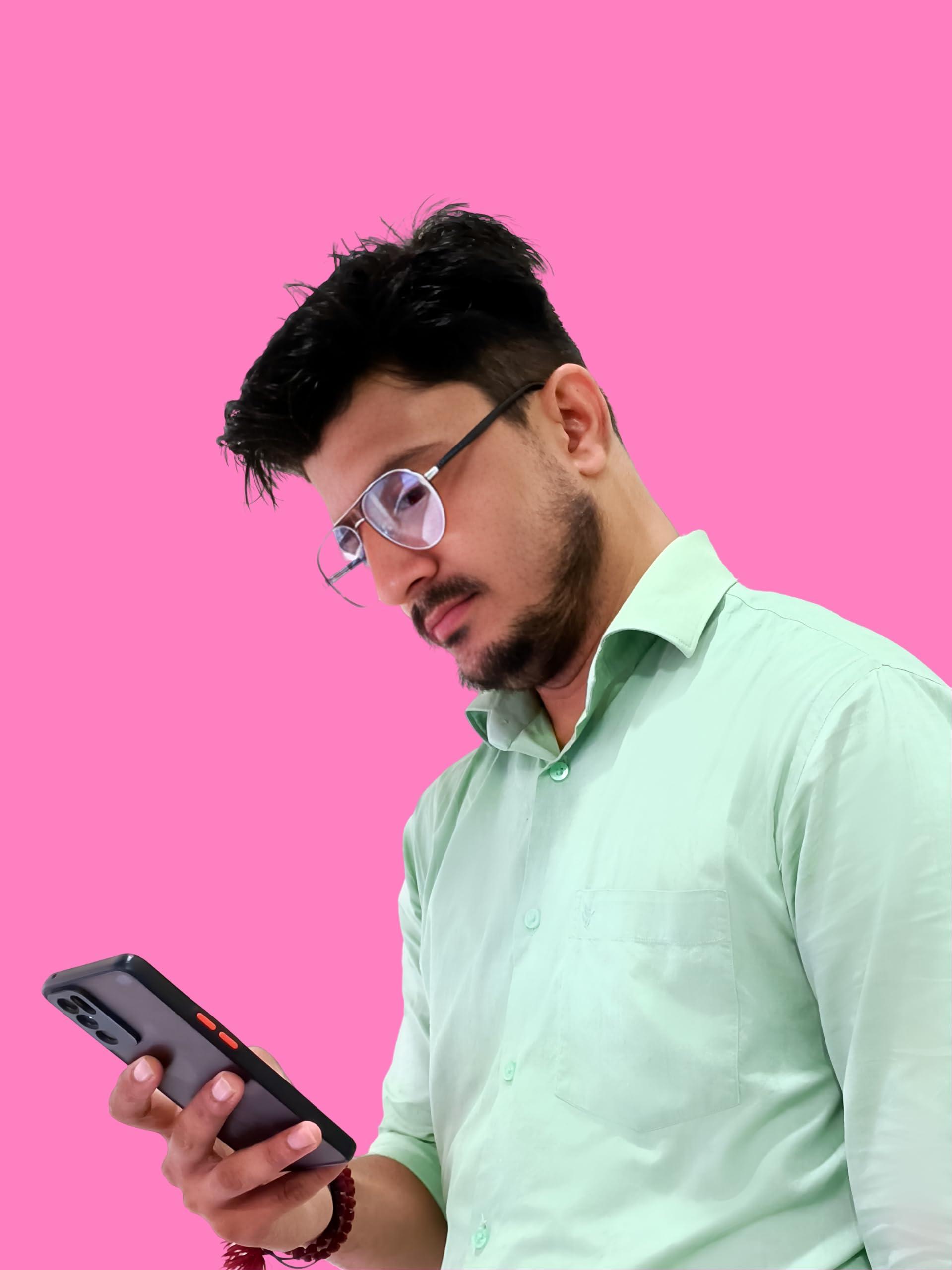 inak inak Aviator Blue Light Blocking Glasses For Men & Women, Eye Strain Protection From Computers, Tablets & Smartphones (Silver)