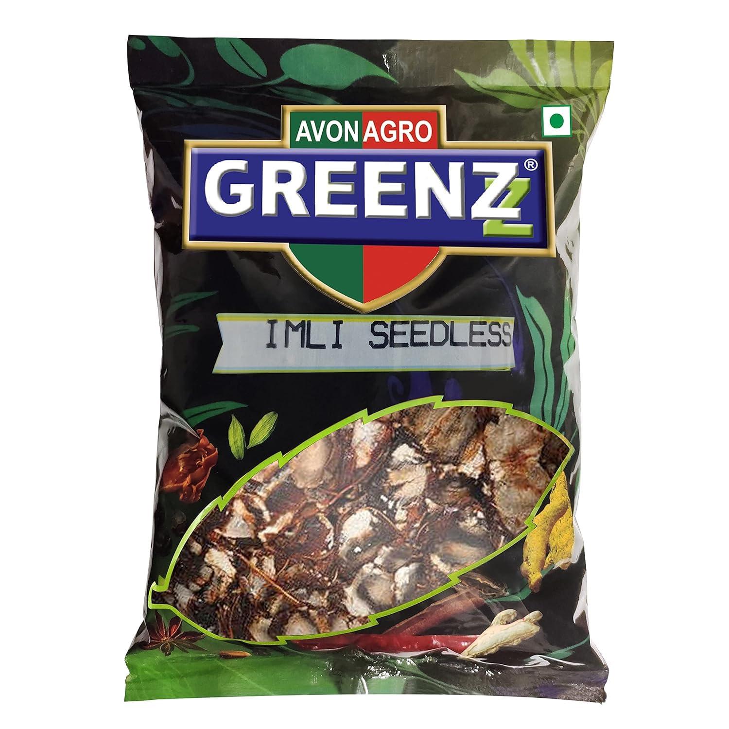 Greenzz Greenzz Seedless Imli I Tamarind Seedless I Natural Emli I Pack Of 3X 400 =1200 Gm (1200 Gm)