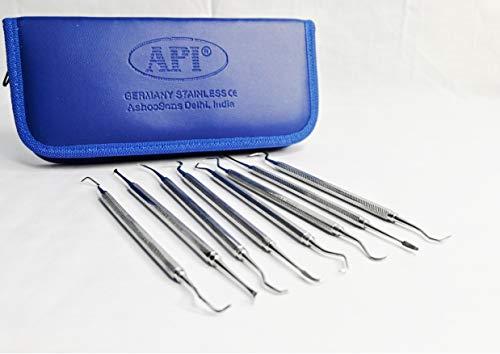 PYRAX PYRAX® API Perio Hand Scaler Set of 8, API Dental Hand Scaler Set