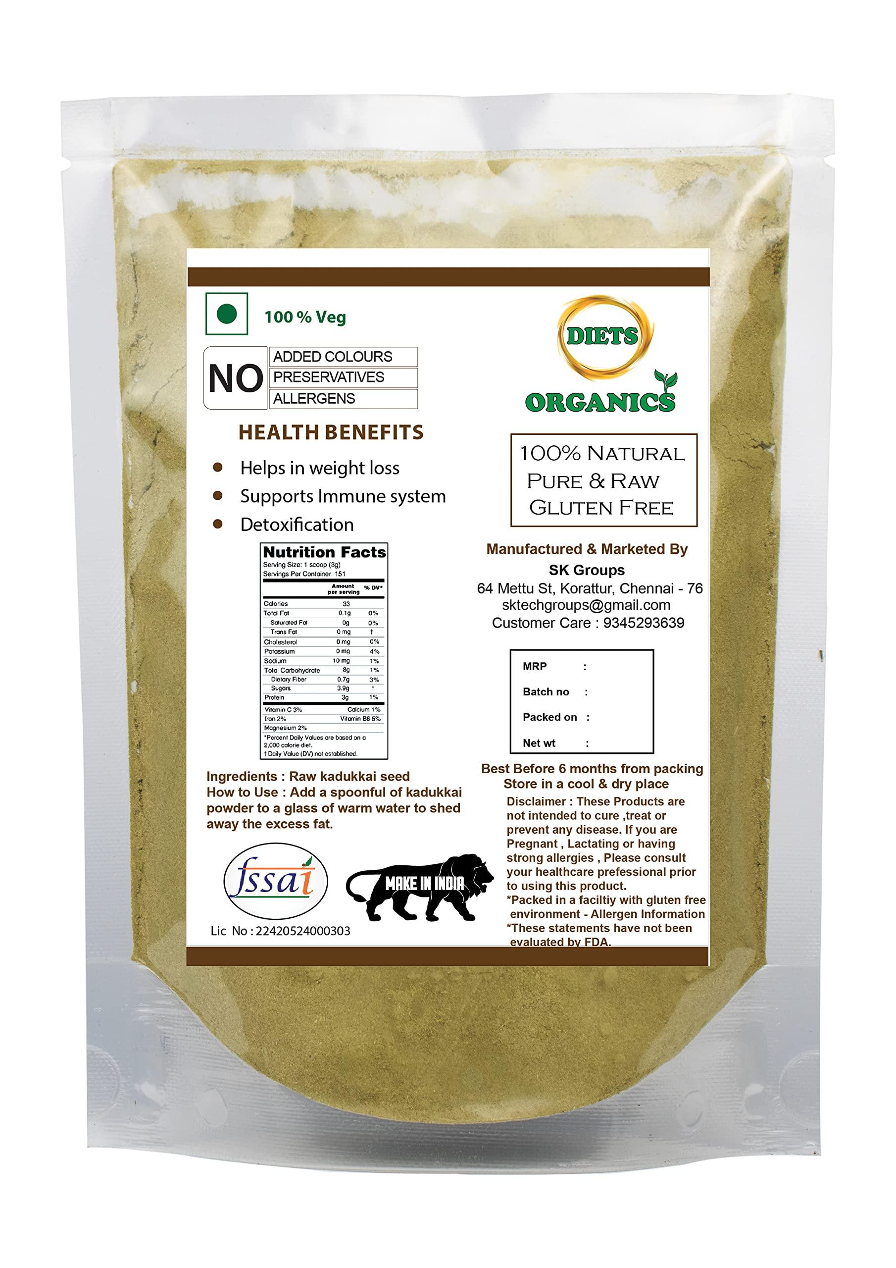 DIETS ORGANICS DIETS ORGANICS Kadukkai Powder l Haritaki Powder l Terminalia Chebula Powder -25Gms pack of 1