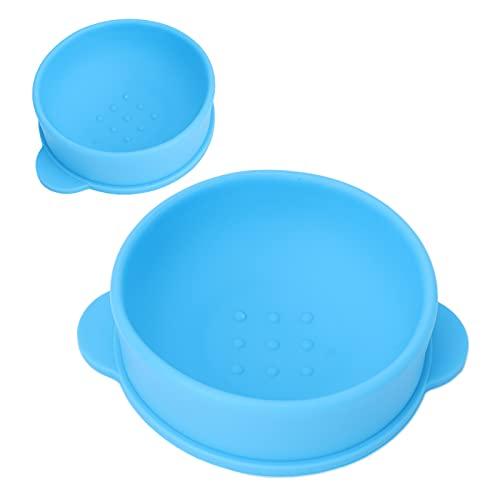 Byged Waxing Bowl, Compact Portable Removable Wax Pot Eco Friendly Slicone Safe Non Toxic for Wax Warmer for Home for Beauty Salon(blue)