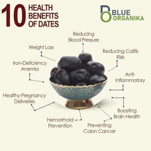 Blueorganika Blueorganika Kimia Dates | Fresh Original Gold Dried Dates for Healthy Snacking (1000 gm)