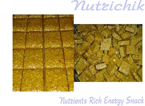 Nutrichik Nutrichik Peanut Burfi - Crushed Peanut Chikki - Manila Mittai - Nilakkadalai barpi - Coco Mittai - 200gm (2 Packs)