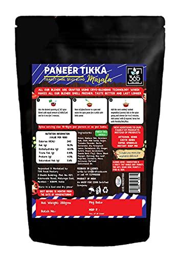 365 STORE TO DOOR 365 STORE TO DOOR Indian Spice – Paneer Tikka Masala, 250 gm. | Homemade Powdered | for Healthy Cooking | Ready to use | All Seasonings Spices | Pure & Hygiene | Spice Mix – Pack of 1