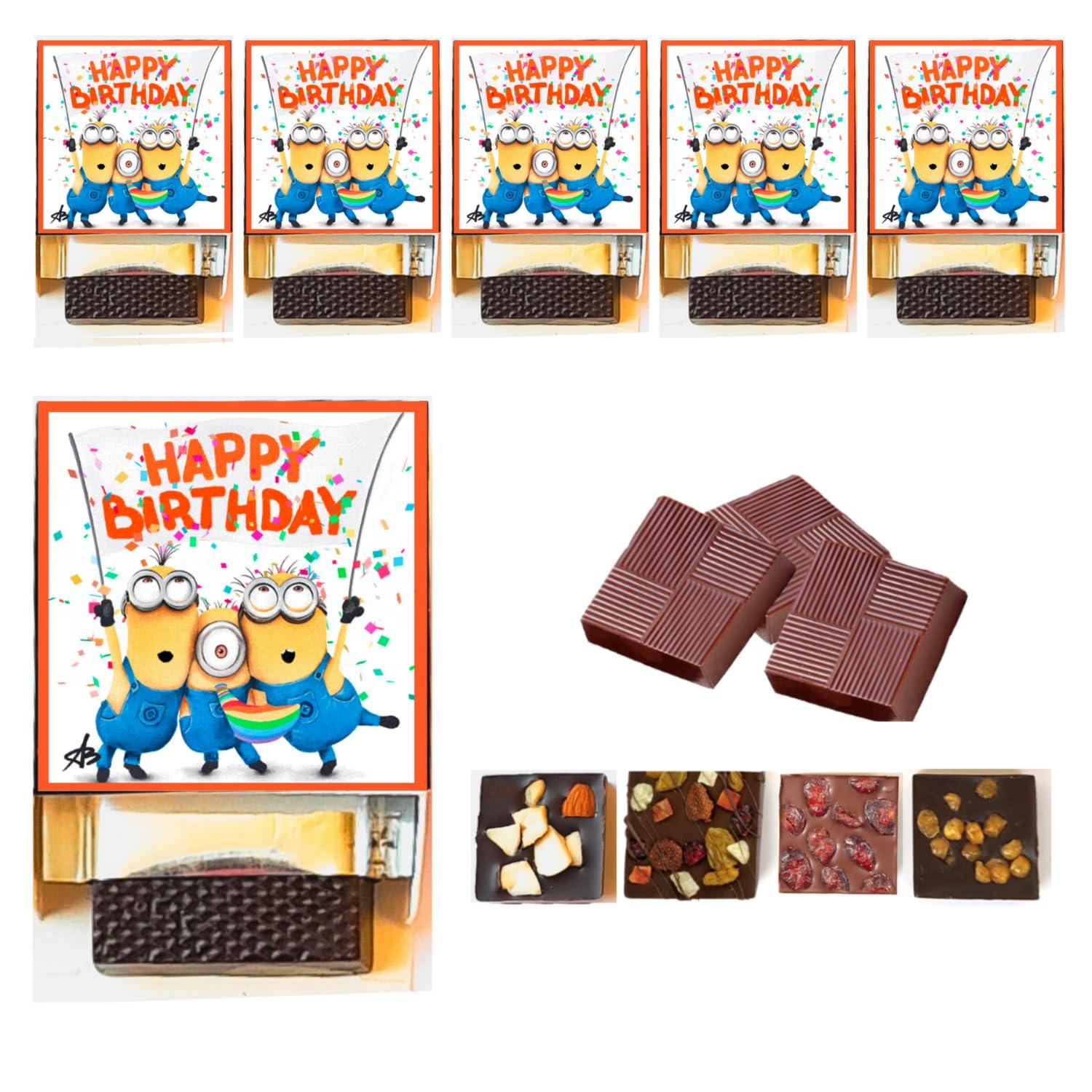 Expelite Expelite Unique Birthday Party Cartoon Return Gifts For Kids Children Girls Boys In Bulk|Set Pack Of 15|Minions|Party Favors Combo|Chocolate Gift Box For All Age Groups (15),250 Grams