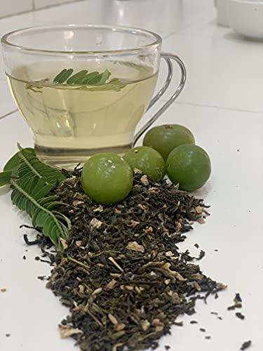 Himalayan Brew PURE AMLA Indian Goose Berry With Kangra Green Tea lemon and Cumin (Zeera) with pink salt