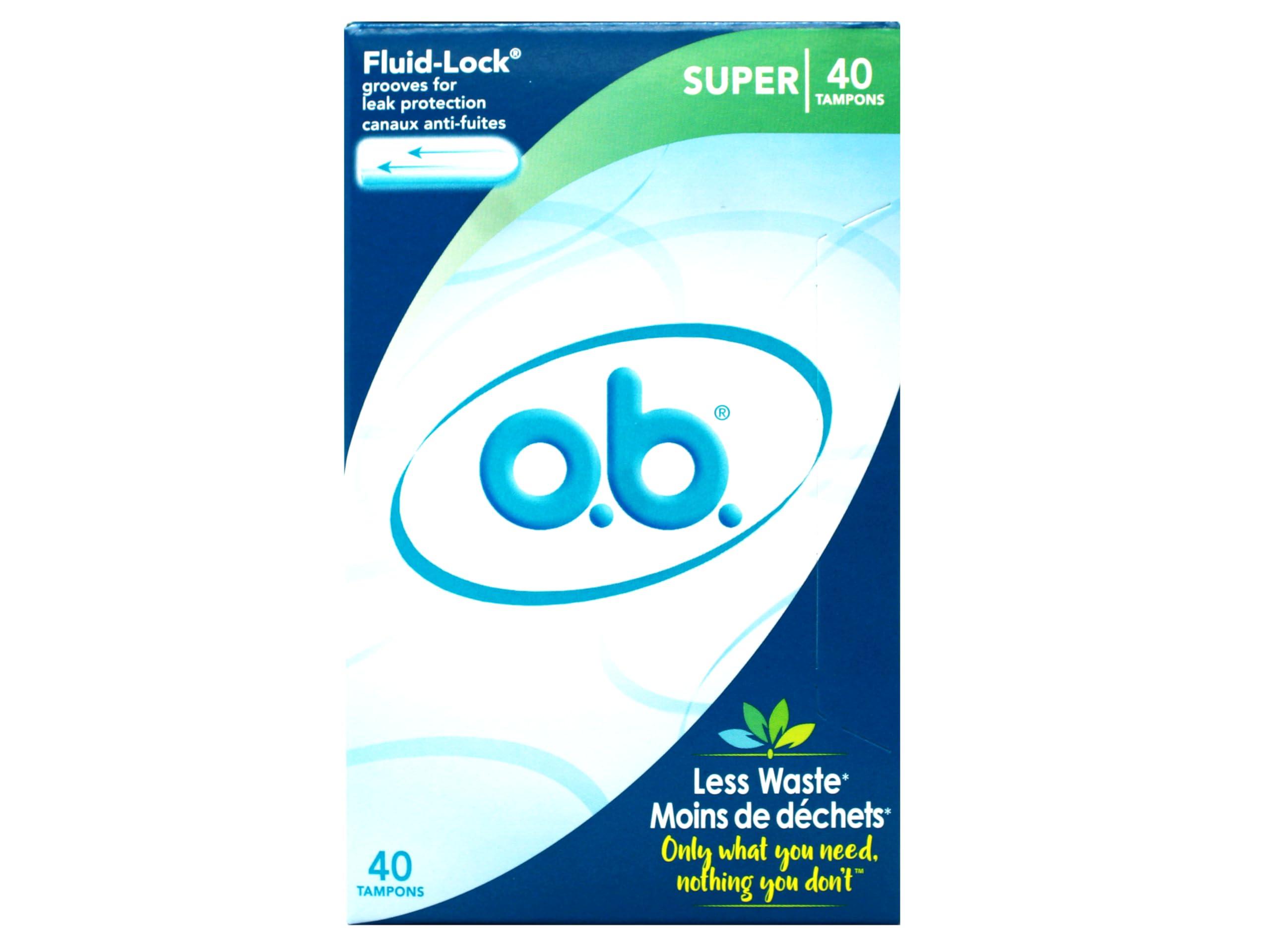 o.b. o.b. Pro Comfort Applicator Free Digital Tampons, Super - 40 Count