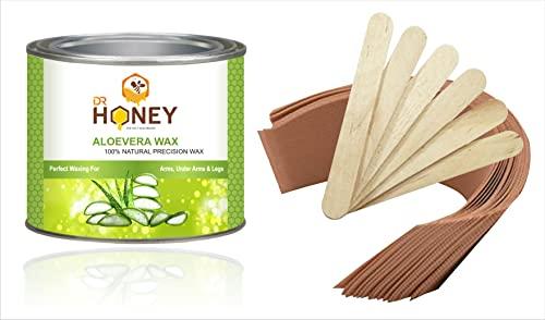 DR HONEY DR HONEY AloeVera strip and stick and wax Hair Remover Wax for Women, Body & Face Waxing, Natural Ingredients for Women, Body soft and for all skin wax strip and stick 600 gram