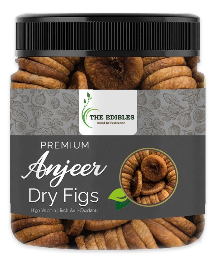 THE EDIBLES THE EDIBLES Premium Dried Jambo Afghani Anjeer 500 G Pack | Dried Figs | Rich Source of Fibre Calcium & Iron | Low in calories and Fat Free | Non-GMO Dried Figs