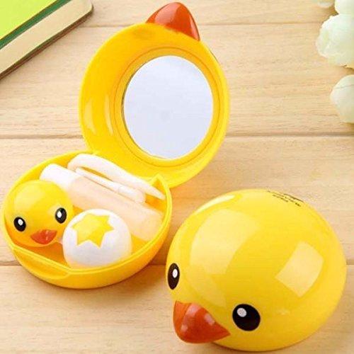 HOMIES INTERNATIONAL HOMIES INTERNATIONAL Donald Duck Shaped Eye Care Hard and Soft Lens Case with Mirror (8x8x3 cm)