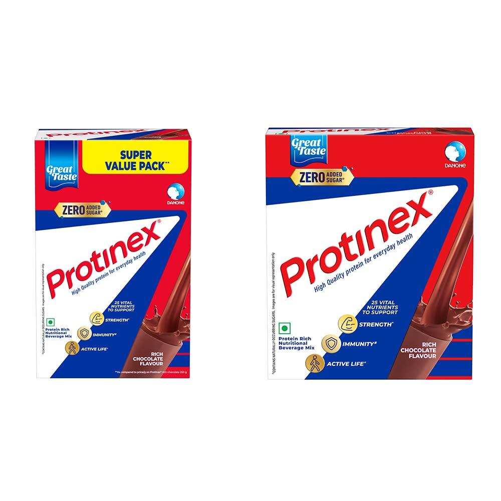 Protinex Protinex Health And Nutritional Drink Mix with High protein & 10 Immuno Nutrients, Tasty Chocolate, 1 Kg & Health And Nutritional Drink Mix with High protein&10 Immuno Nutrients, Tasty Chocolate, 250g