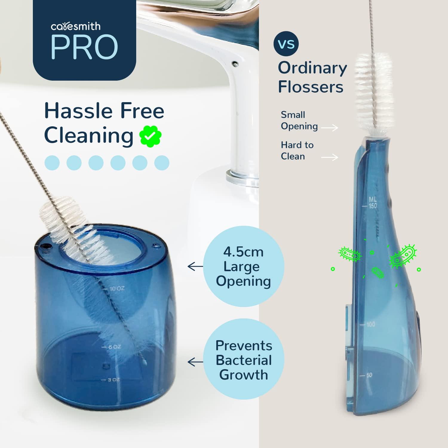 CARESMITH Caresmith Professional Cordless Dental Flosser | 300 ml Large Detachable Water Tank | 3 Modes | IPX7 Waterproof | Oral Flosser