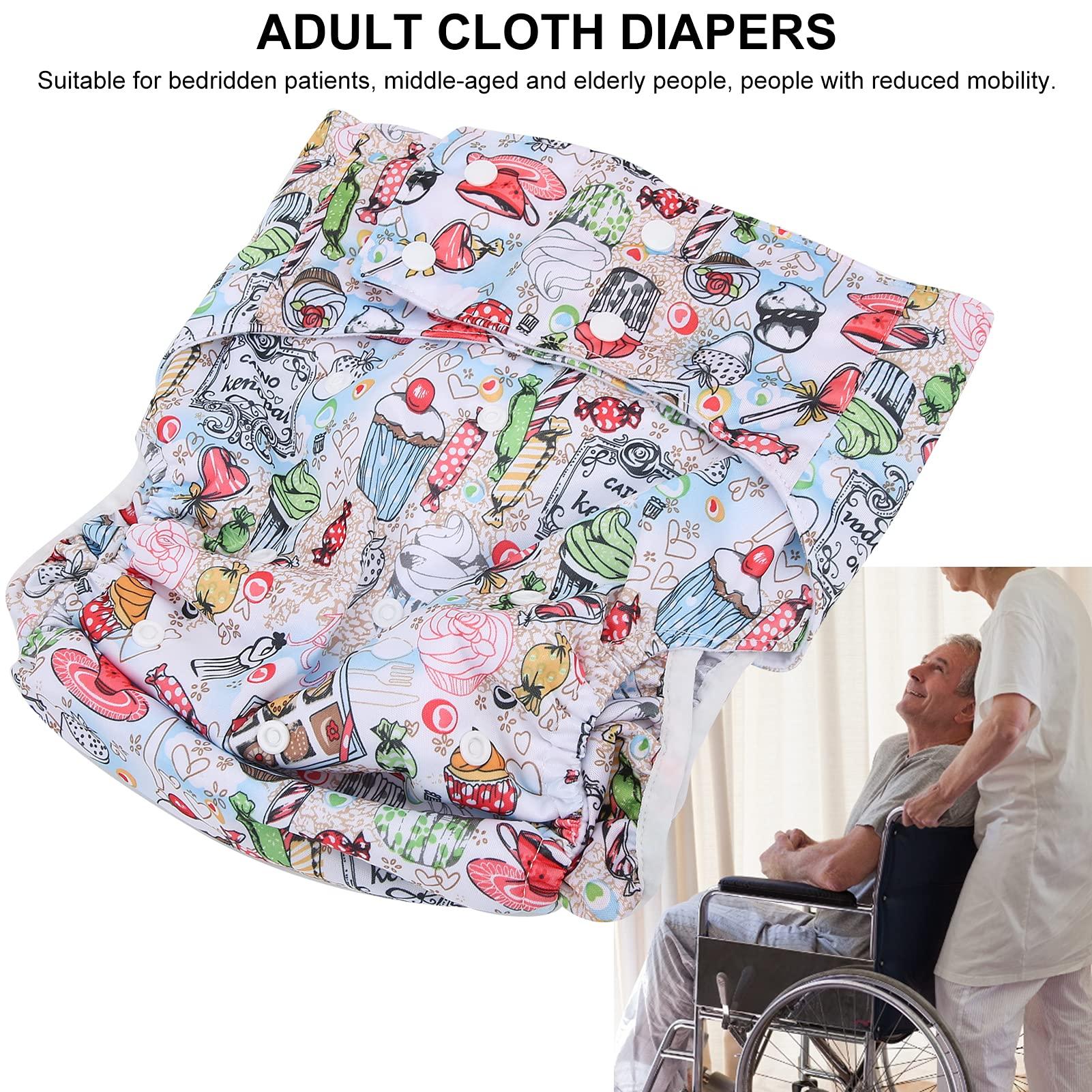 Fabater Adult Pocket Diaper, Washable LeakFree Adult Cloth Diapers Incontinence for Bedridden Patients for Elderly People(A52)