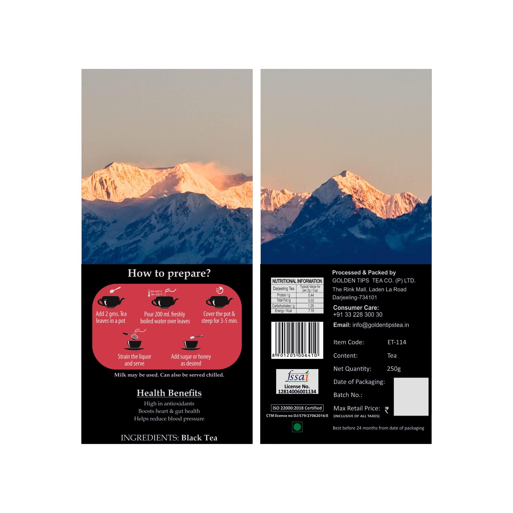 Golden Tips Golden Tips Summer Melody Second Flush Darjeeling Black Tea (8.81oz - 250 gm - 125 Cups)