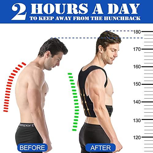 WESTONWINGS WESTONWINGS Neoprene Blend Posture Corrector For Men & Women-Back Support Belt For Back Pain Relief-Shoulder Support Belt-Body & Back Clavicle Corrector Belt-Back Straight Belt,Free Size