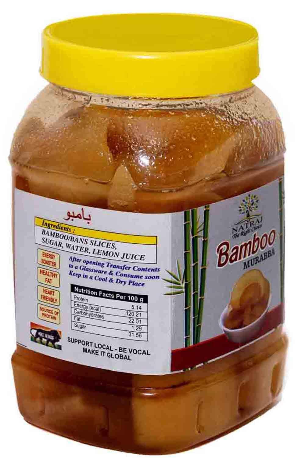 NATRAJ; The Right Choice Natraj The Right Choice Bans/Bamboo Murabba Helps in Height Increase (Bass Ka Murabba 1 KG Pack) Sweet Bamboo Shoots Murabba Natural Homemade Immunity Booster Good for Health