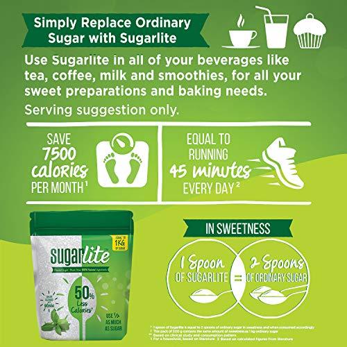 Sugarlite Sugarlite 50% Less Calories Sugar Pouch, 3 X 500 g