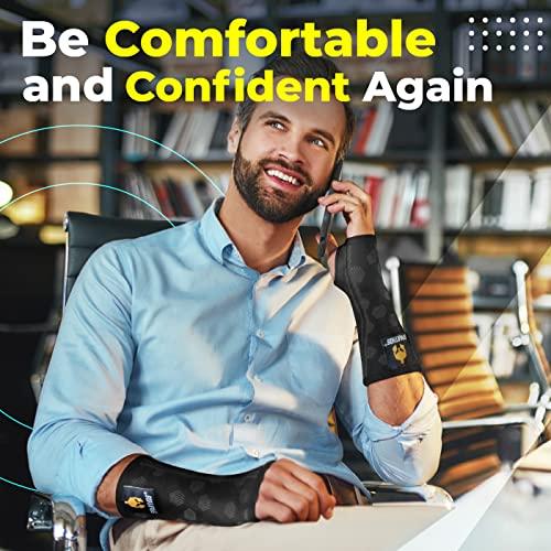 Sparthos Sparthos Wrist Support Sleeves (Pair) Medical Compression for Carpal Tunnel and Wrist Pain Relief Wrist Brace for Men and Women Made from Innovative Breathable Elastic Blend