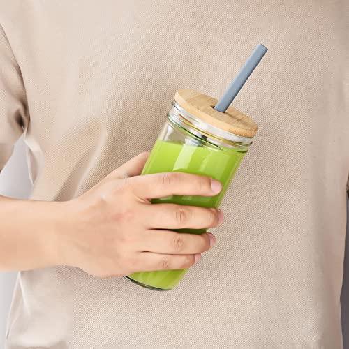 ALINK ALINK Reusable Portable Collapsible Straws, Telescopic Foldable Stainless Steel Metal Straws with Silver Case and Cleaning Brush