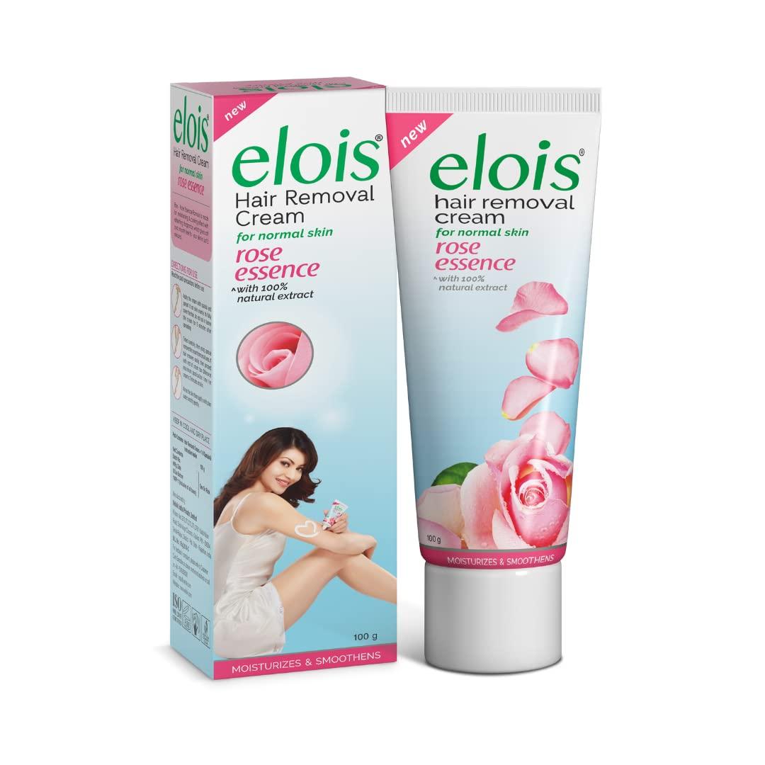 elois Elois Hair Removal Cream for Women With Rose Extract, Normal Skin(100g) Suitable for Legs, Underarms, Bikini Line 2x Longer Lasting Smoothness than Razors