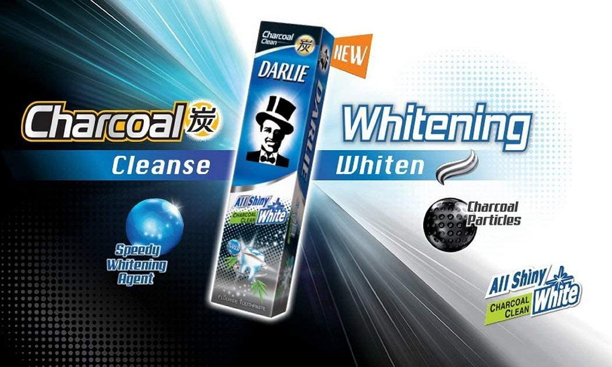 HANI PO HANI PO Darlie Whitening Toothpaste All Shiny White Charcoal Clean 140G Pack Of 1 Thailand Productnatural herbal toothpaste for adult | toothpaste for women | toothpaste for men | green herbal toothpaste for women | men | toothpaste for girl | boy | 