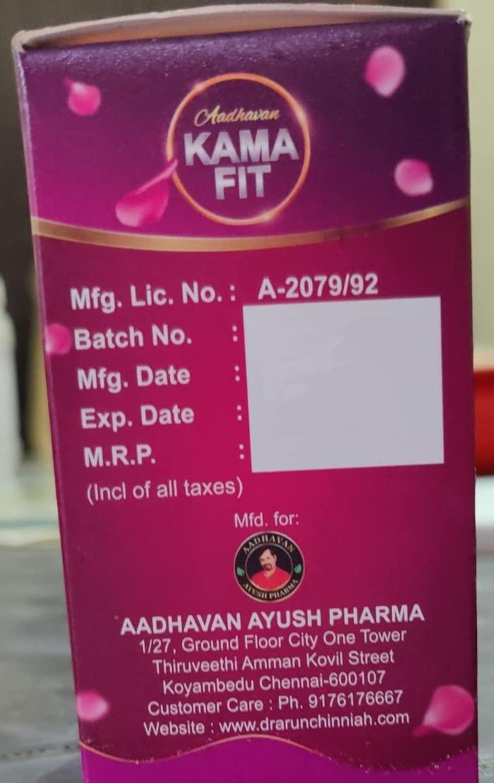 Aadhavan Siddhashram Pvt Ltd Aadhavan Siddhashram Pvt Ltd Kamafit Capsule For General Health and Weakness - 30 Count Caps