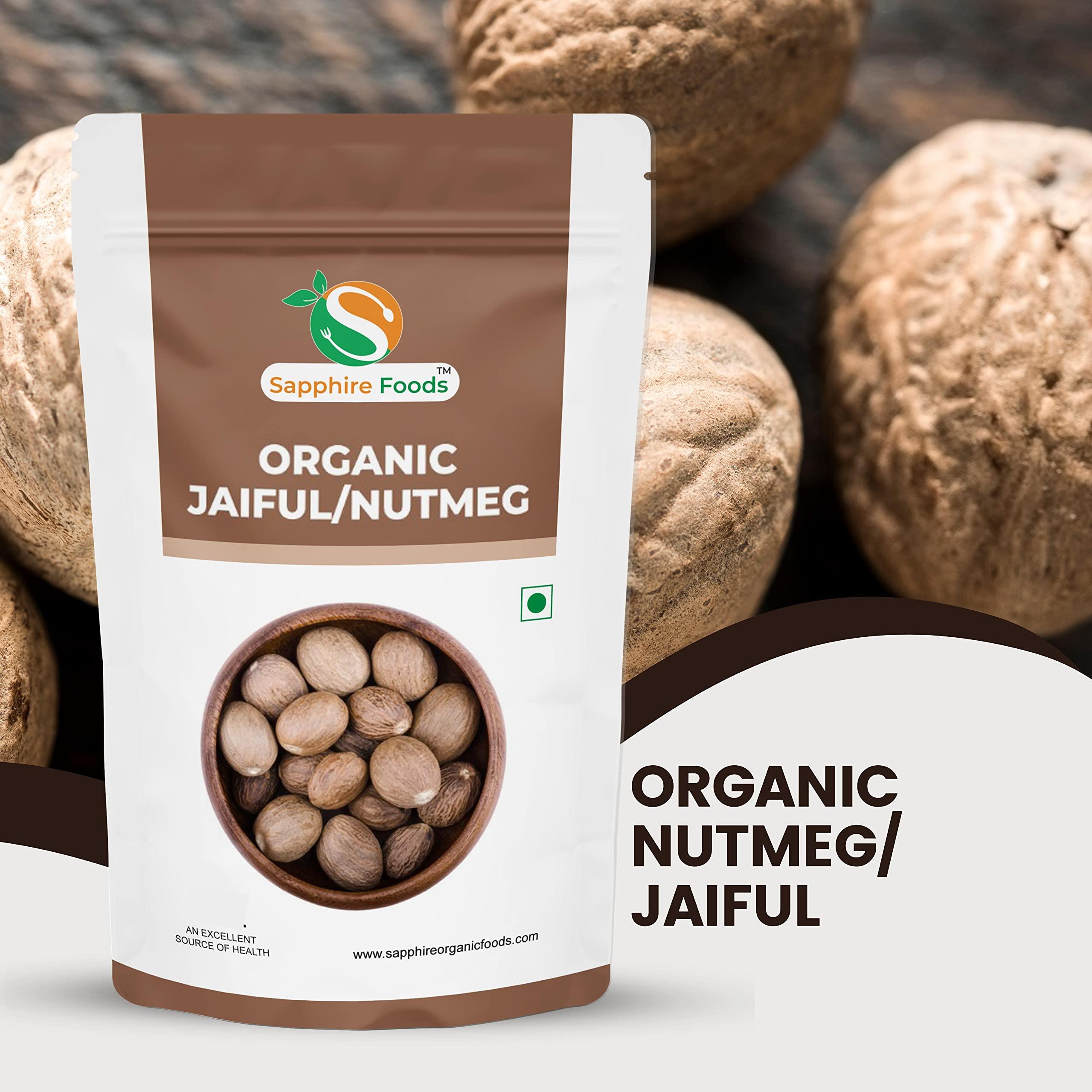 SAPPHIRE FOODS SAPPHIRE FOODS Organic Nutmeg Powder Pure & Natural (5Pc)