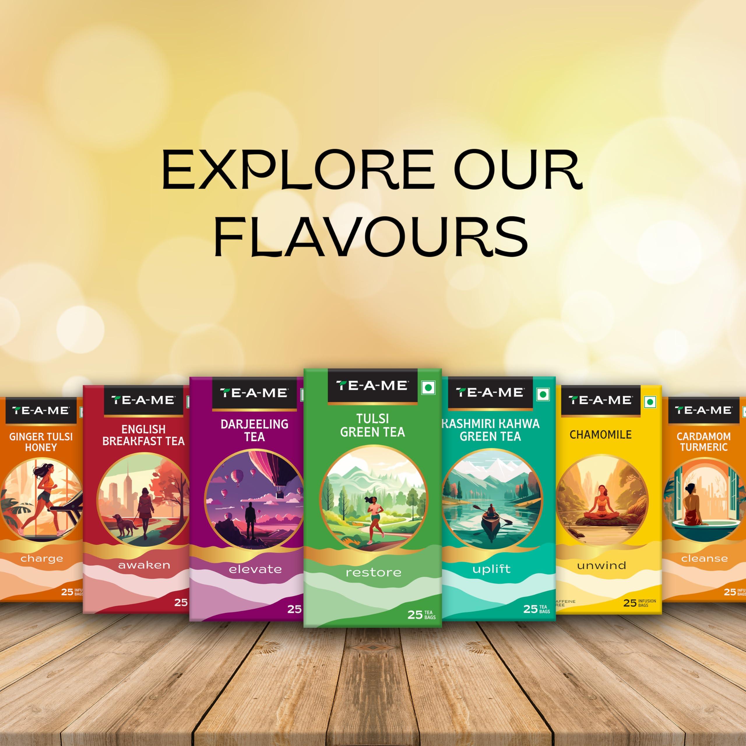 TE-A-ME TE-A-ME Cranberry Apple Fruit Tea Bags|A Fruity Symphony Of Apple, Rosehip With Added Flavours|100% Caffeine Free|50 Cranberry Apple Tea Bags (2 Boxes X 25 Tea Bags = 50 Tea Bags) - Hibiscus