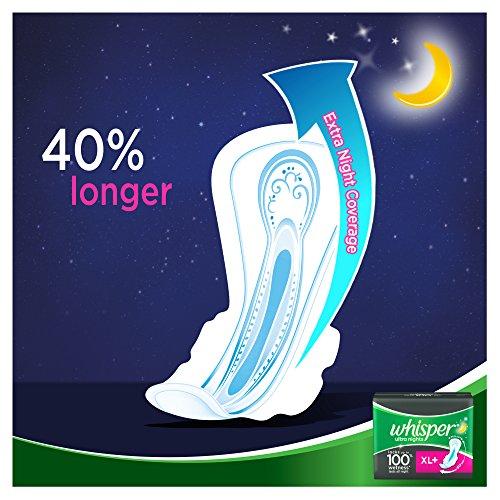 Whisper Whisper Ultra Overnight Sanitary Pads - 30 Count (XL Plus Wings)