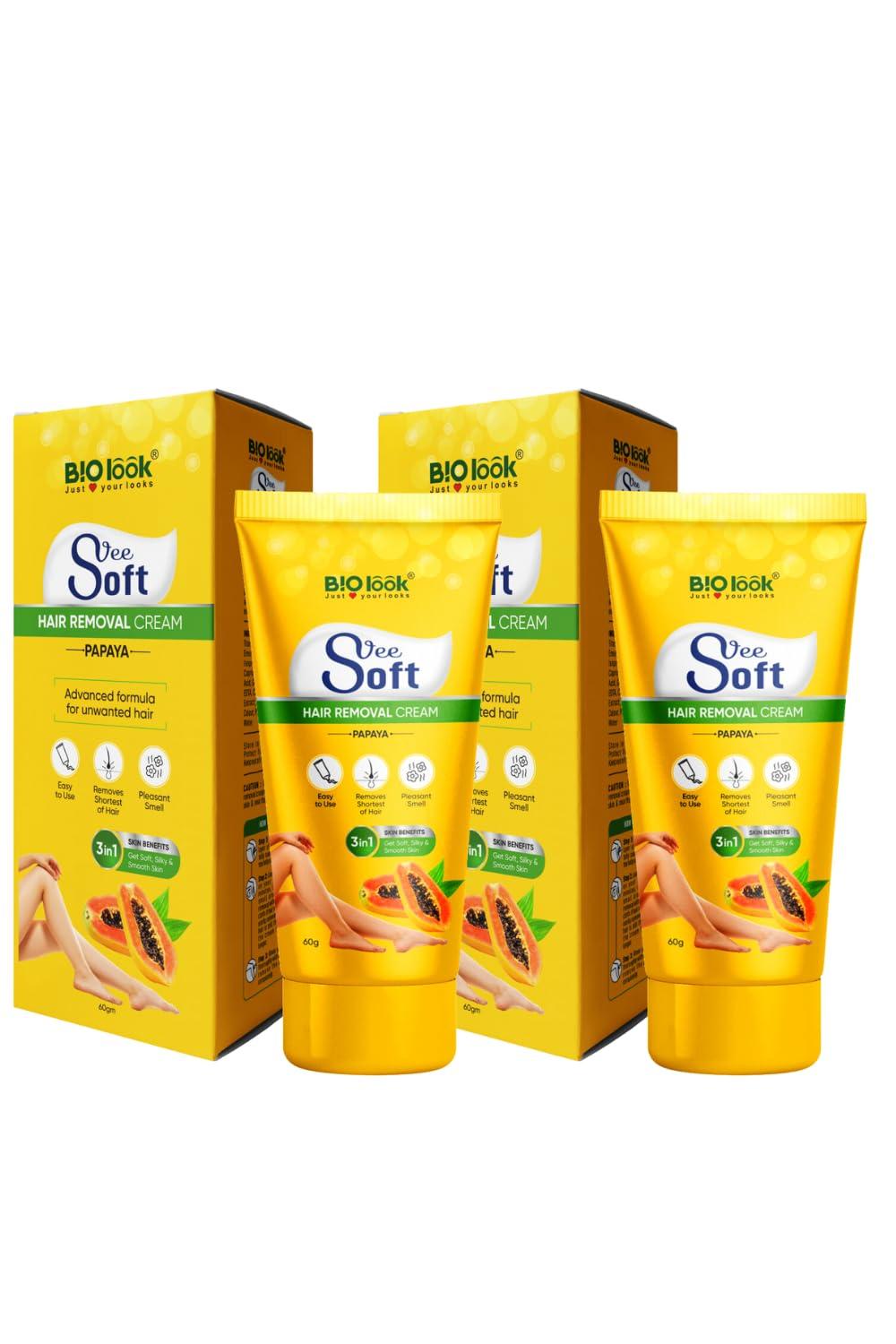 BLACAMAN BLACAMAN Papaya Hair Removal Cream With Whitening Effect & Slow Hair Growth Actives - Hair Remover Cream For Sensitive Skin - Bikini Hair Removal Cream For Women & Girls