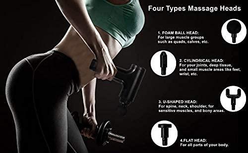 JENICO WORLD JENICO WORLD Massage Gun for Muscles Deep Tissue,Percussion and Muscle Massager, Handheld Hyper-volt Massage Device Back, Shoulder Massager With 4 Attachments