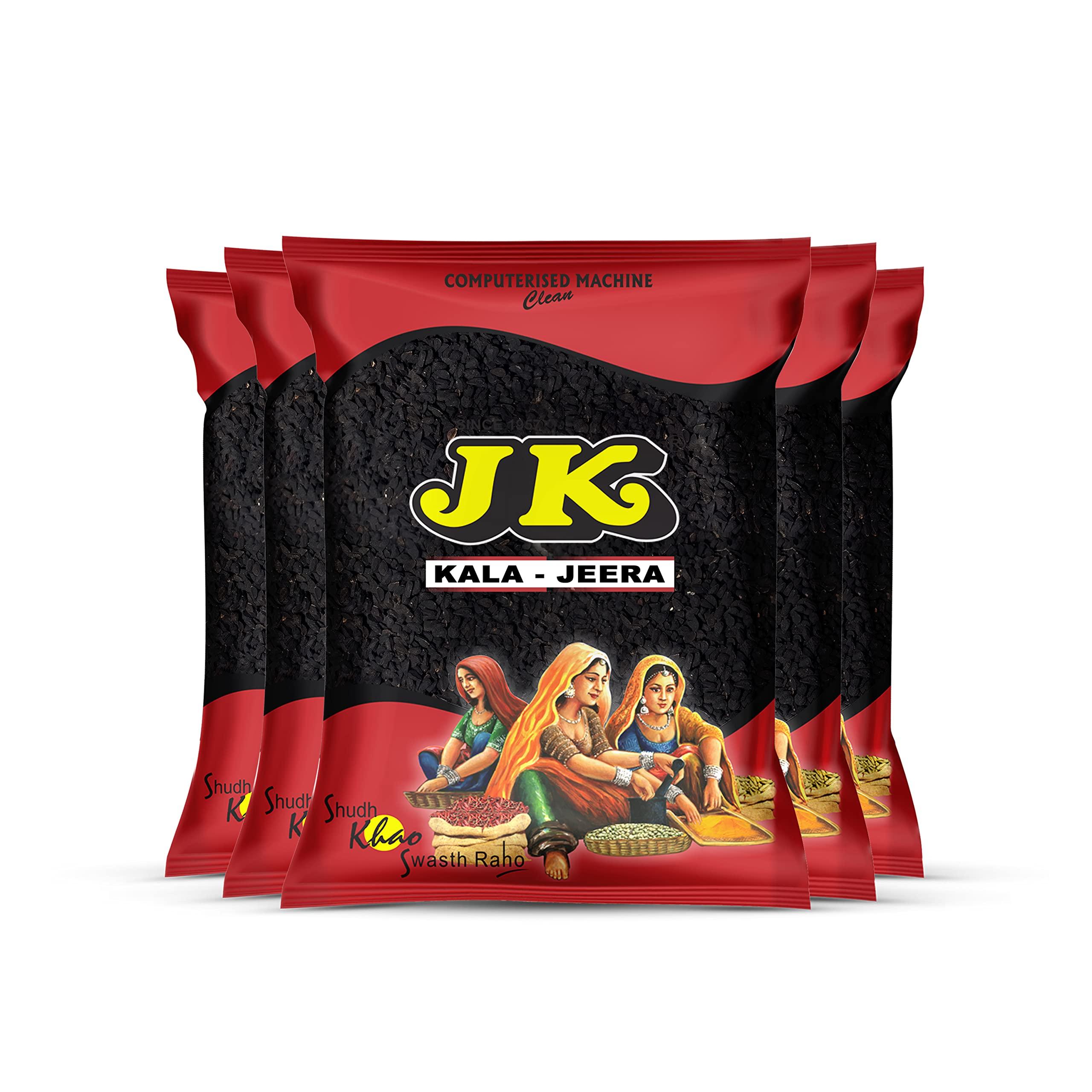 JK JK Kala Jeera, 100 Gm (Pack Of 5) | Karunjeeragam/Kala Jeera/Kalonji Seed | Whole Black Cumin Seeds | 100% Natural | Spice Enrichment, 500 Gm