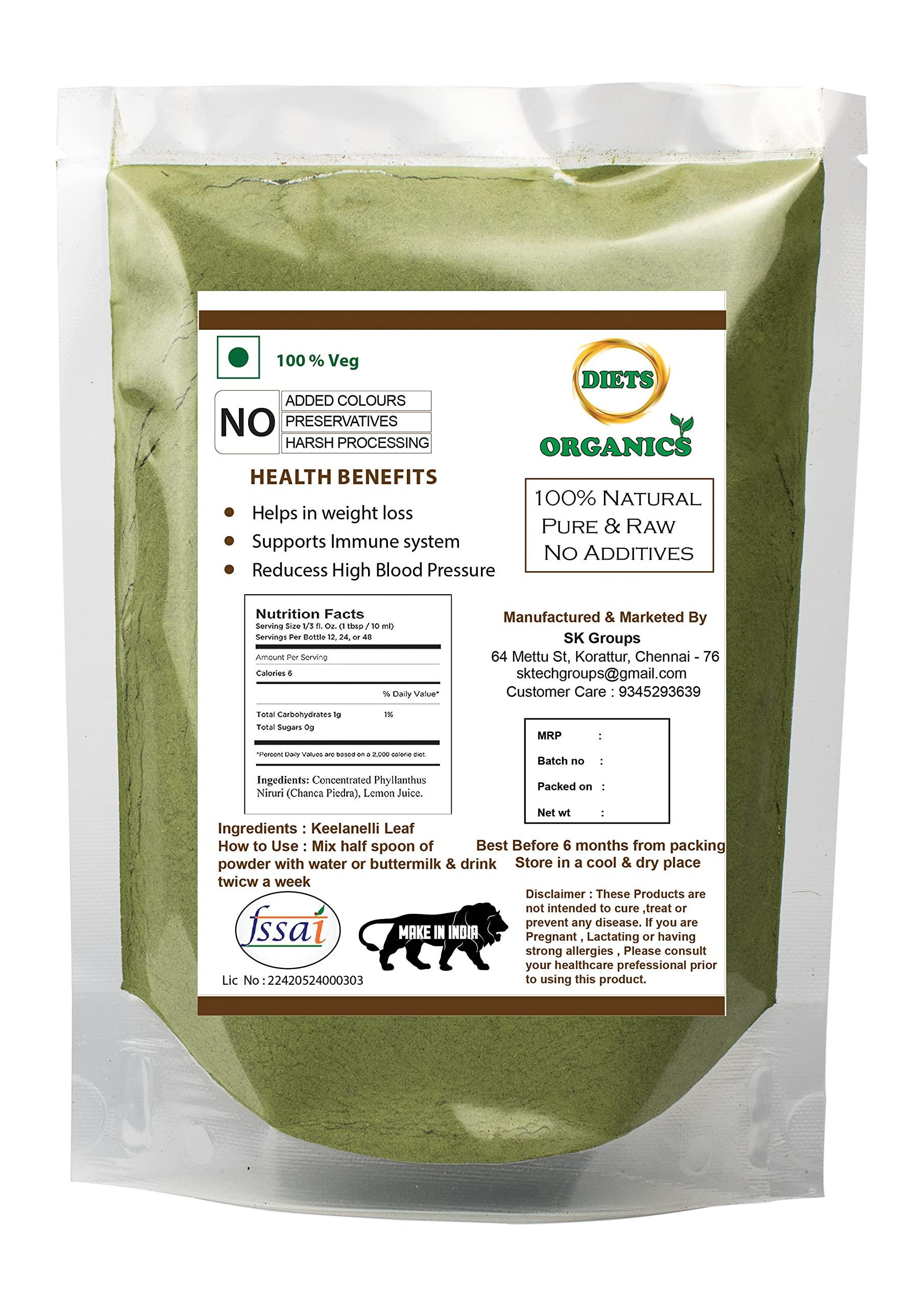 DIETS ORGANICS Diets Organics Keelanelli powder-100 G,Bhumyamalaki,Phyllanthus Niruri Powder, Keezanelli powder -100G pack of 1