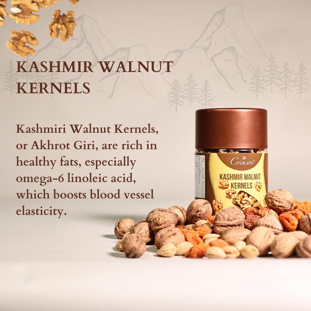 CRIMSON Akhrot Giri |Kashmiri Walnut Kernels | Kashmir Walnut kernels without shell | Crimson Kashmiri Walnut Kernels 1600g