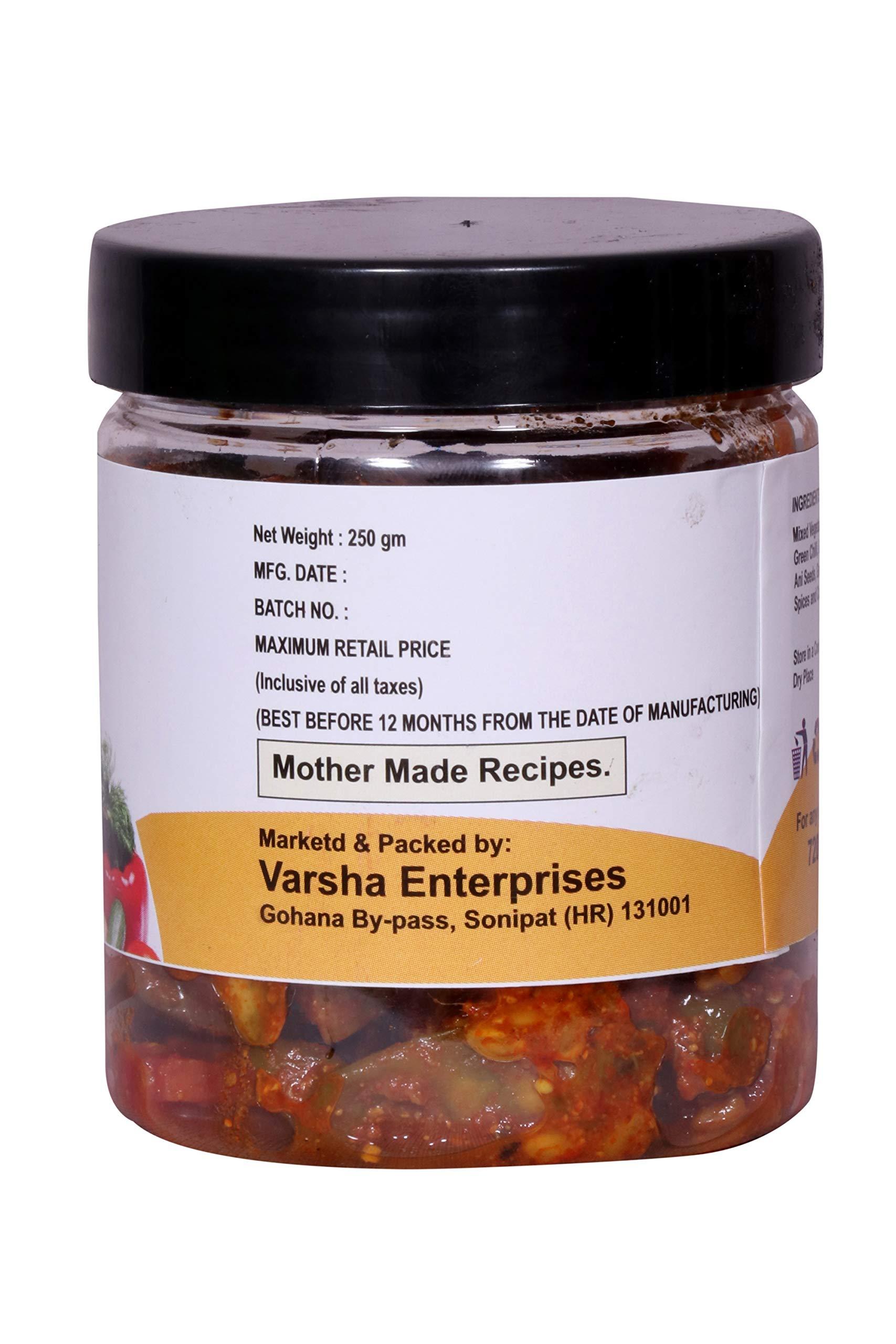 SAi Food SAi Food Home-Made Organic Punjabi All in Mixed Pickle Pickle 250gm ( Reset Your Eating Habits with a Healthy Solution)