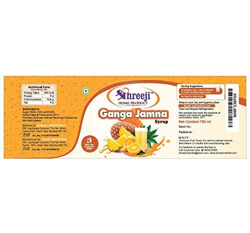 SHREEJI SHREEJI Ganga Gamna Syrup Mix with Water for Making Juice Pet Bottle, 750
