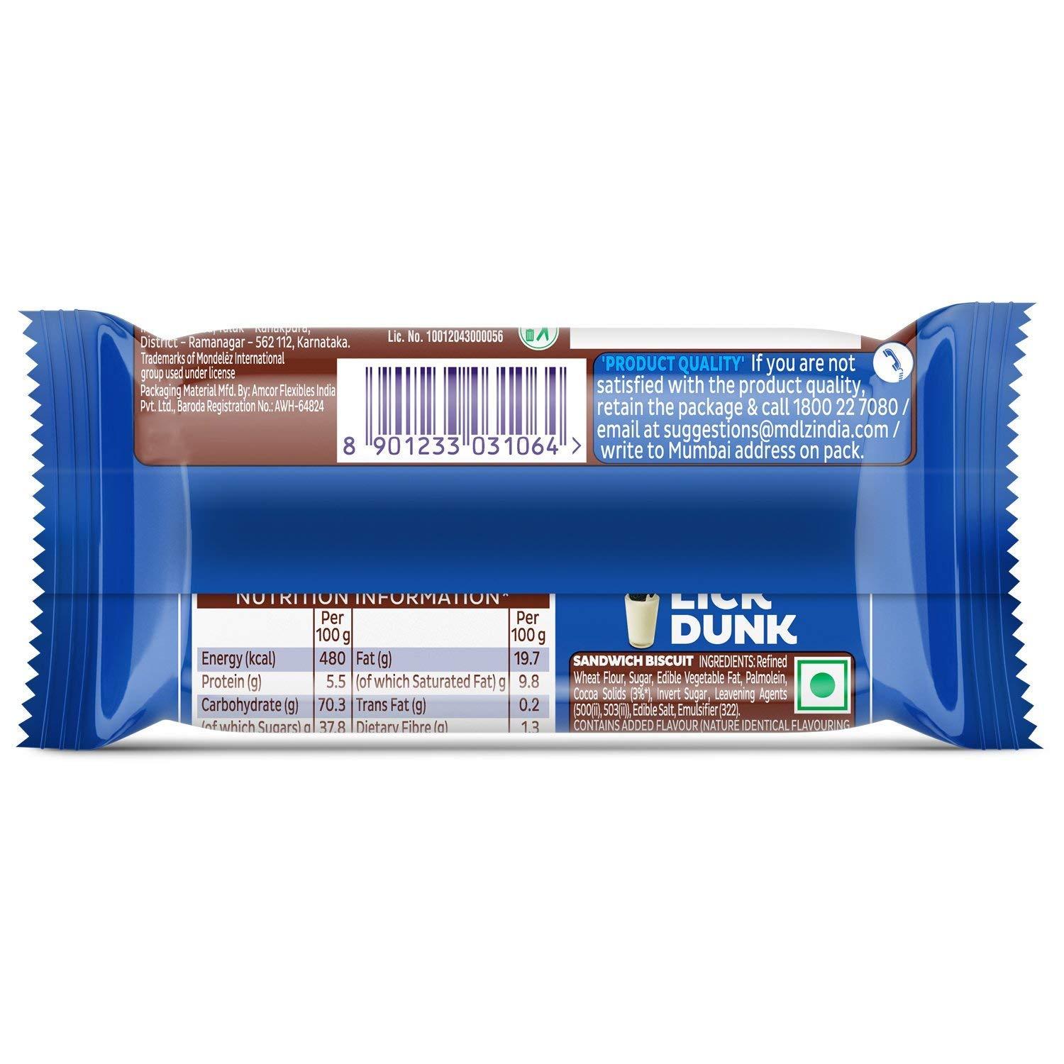 Cadbury Cadbury Oreo Choco Crème Flavored Chocolatey Sandwich Biscuits, 51.5g (Pack of 40)