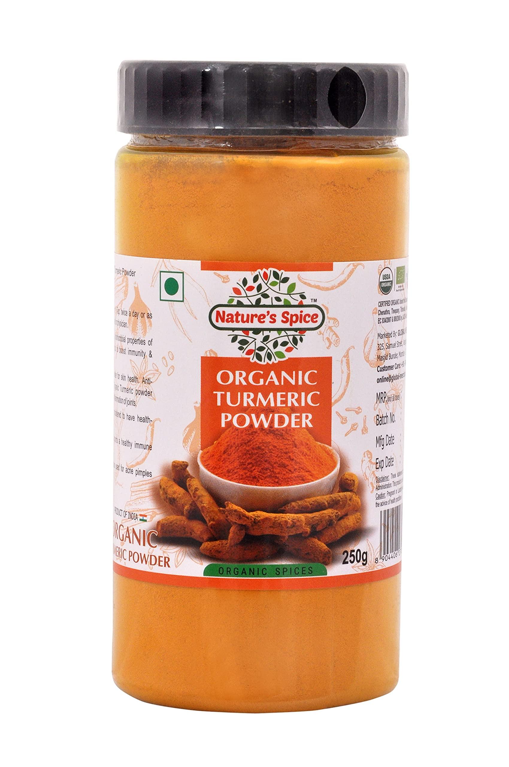 Nature's Spice - Pure as Nature Intended Nature's Spice Fresh Organic Turmeric Premium Haldi Powder 250g